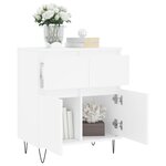 vidaXL Buffet Blanc 60x35x70 cm Bois d'ingénierie