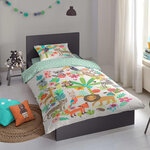 Good morning housse de couette pour enfants happy 135x200 cm