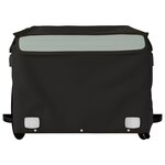 vidaXL Remorque de vélo noir et gris 45 kg fer