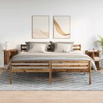 vidaXL Tables de chevet 2 Pièces vieux bois 46 5x29x61 cm bois ingénierie