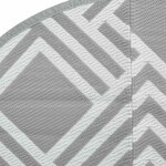 vidaXL Tapis d'extérieur ARAKIL gris Ø120 cm PP