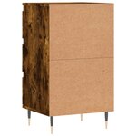vidaXL Buffet chêne fumé 40x35x70 cm bois d'ingénierie