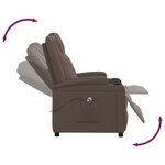 vidaXL Fauteuil Marron Similicuir