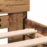 vidaXL Cadre de lit Bois Ancien 203 x 185 x 70 cm Bois d'ingénierie