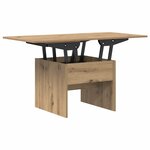 vidaXL Table basse Chêne artisanal 55 x 54 5 x 45 cm Bois d'ingénierie