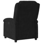vidaXL Fauteuil de massage inclinable noir velours