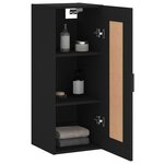 vidaXL Armoire murale noir 34 5x34x90 cm bois d'ingénierie