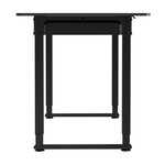 Bureau table poste de travail électrique à hauteur réglable 160 x 75 cm noir 03_0009076