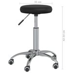 vidaXL Chaise de salle à manger Noir Similicuir