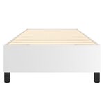 vidaXL Cadre de lit Blanc 100x200 cm Similicuir