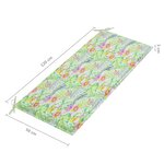 vidaXL Banc de jardin avec coussin 120 cm Bois d'acacia massif