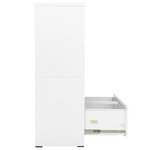 vidaXL Classeur Blanc 90x46x134 cm Acier