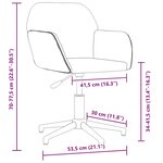 vidaXL Chaise pivotante de bureau Vert foncé Tissu