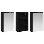 vidaXL Ensemble de Meubles de Salle de Bain 3 Pièces 126 x 16 x 62.5 cm