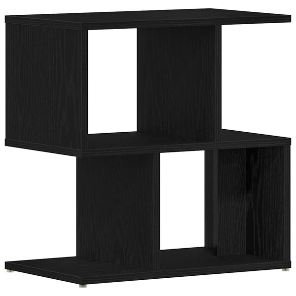 Table de chevet vidaXL en chêne noir 50x30x51 5 cm en bois d'ingénierie