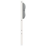 vidaXL Tête de lit Autre Blanc et gris clair 90 cm Bois massif en pin