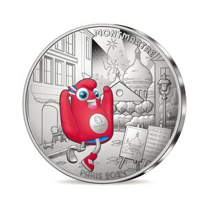 Les Jeux Paralympiques de Paris 2024 - Montmartre - Monnaie de 10€ Argent
