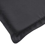 vidaXL Coussin de chaise longue noir 180x60x3 cm tissu oxford