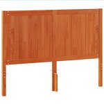 vidaXL Tête de lit cire marron 135 cm bois massif de pin