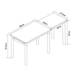 Bureau table poste de travail extensible pour enfant 60 x 38 x 51 5 cm rose 03_0009052