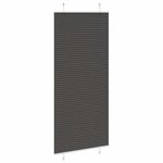 vidaXL Store plissé noir 100x200 cm largeur du tissu 99 4 cm polyester