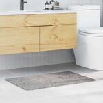 vidaXL Tapis de bain Gris 60 x 90 cm Polypropylène