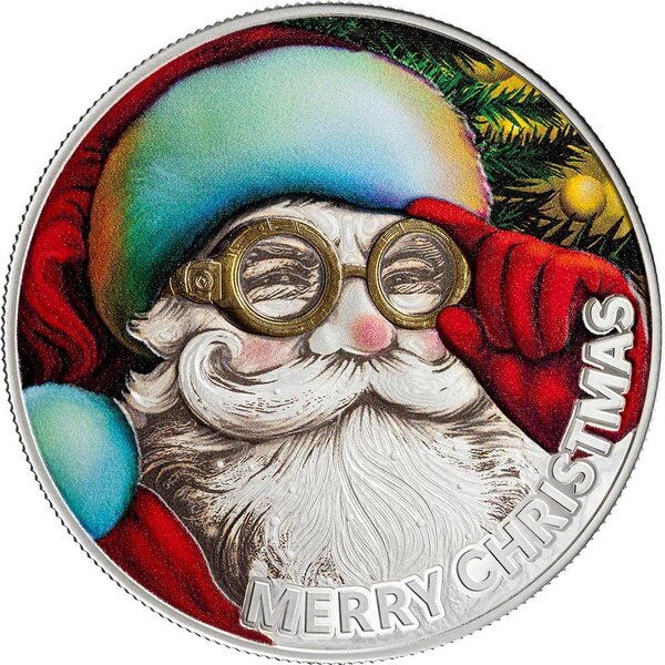 Pièce de monnaie en Argent 500 Francs g 15.57 (1/2 oz) Millésime 2025 SANTA CLAUS