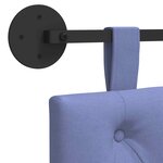 vidaXL Tête de lit suspendue Bleu denim Tissu