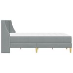 vidaXL Cadre de lit avec matelas avec tête de lit Polyester