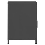 Vidaxl tables de chevet 2 pièces anthracite 35x35x51 cm acier