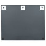 vidaXL Miroir mural sans cadre avec lampes LED Rectangulaire Verre
