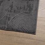 vidaXL Tapis IZA poils courts style scandinave anthracite 140x200 cm