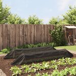 vidaXL Tunnels en filet 2 Pièces noir acier et polyéthylène