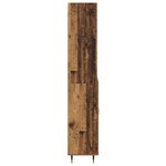 vidaXL Haut Armoire Bois Ancien 69 5 x 34 x 180 cm Bois d'ingénierie