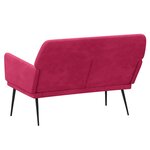 vidaXL Banc Rouge bordeaux 108x79x79 cm Velours