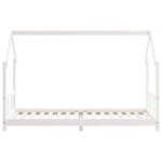 vidaXL Cadre de lit pour enfants blanc 90x200 cm bois de pin massif