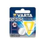 Pile bouton Lithium 'Electronics' CR1632 3 Volt 140mAh VARTA