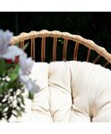 Fauteuil de jardin en osier CLER moutarde