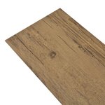 vidaXL Planches de plancher PVC Non auto-adhésif 4 46 m² Marron noyer