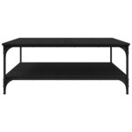 vidaXL Table basse Chêne noir 100 x 100 x 40 cm Bois d'ingénierie