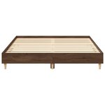 vidaXL Cadre de lit sans matelas chêne marron 150x200 cm