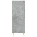vidaXL Buffet gris béton 34 5x32 5x90 cm bois d'ingénierie