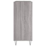vidaXL Armoire à disques sonoma gris 84 5x38x89 cm bois d'ingénierie