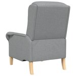 vidaXL Fauteuil gris clair 52 cm en tissu.