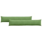 vidaXL Coussins de canapé 2 Pièces Vert clair 200 x 40 cm