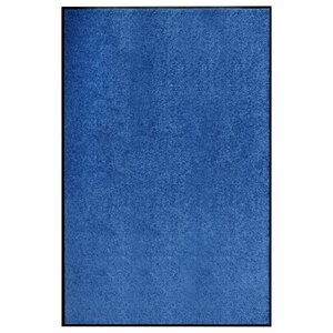 vidaXL Paillasson lavable Bleu 120x180 cm
