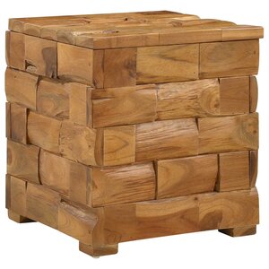 vidaXL Tabouret de Rangement Marron 40 x 40 x 45 cm