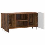 vidaXL Meuble TV Bois ancien 102 x 34 5 x 52 cm Bois d'ingénierie