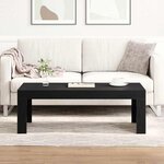 vidaXL Table Basse Chêne noir 102 x 50 x 35 cm Bois d'ingénierie