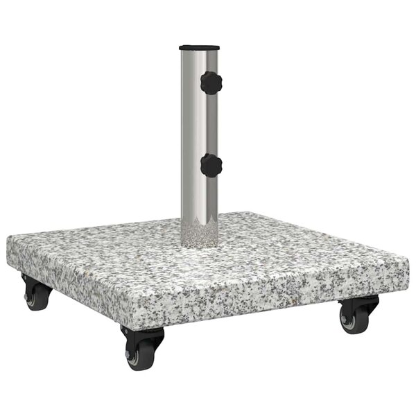 vidaXL Pied de parasol Gris 45 x 45 x 43 cm Granit  Acier